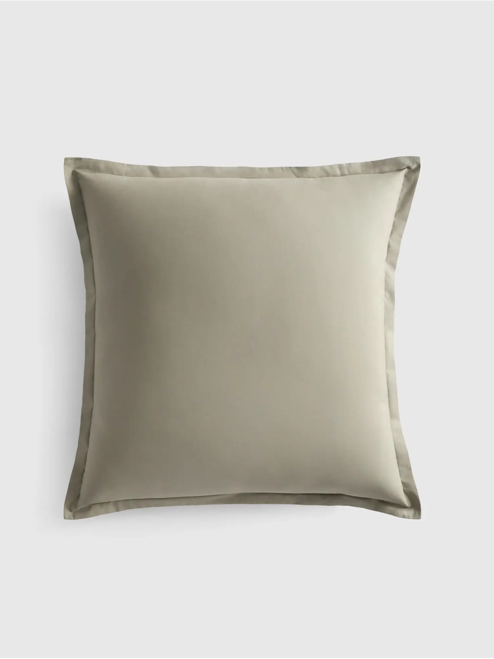 NEW! Organic Crisp Percale Euro Pillow Sham in Sage Green
